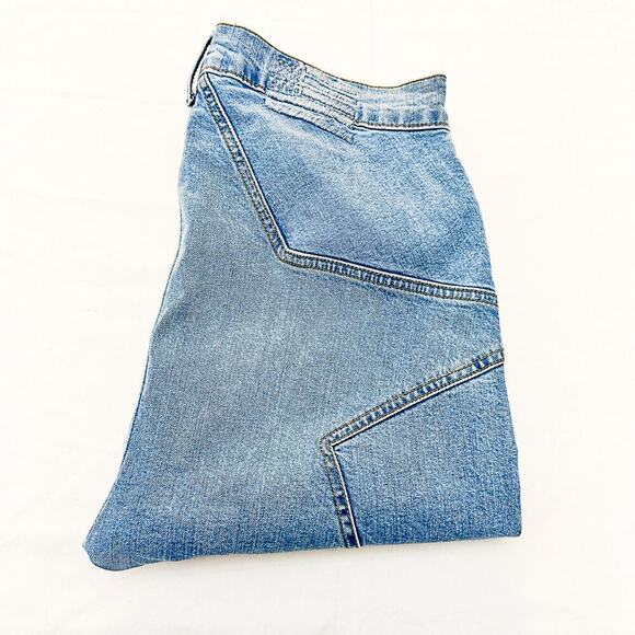 Revice Venus Flares Light Wash Denim Jeans Seam Detailed Zip Fly Size 32 - Picture 1 of 8